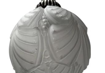 Art Deco Muller Frères Luneville Style Pendant Light, 1930s